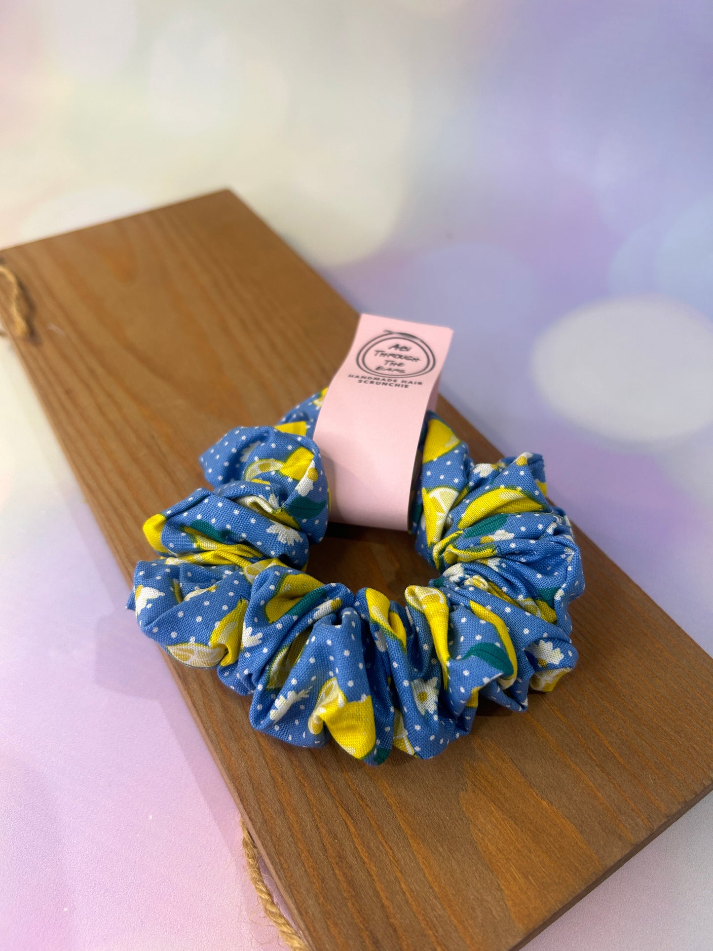 Dotty Lemons Hair Scrunchie - Limited Edition