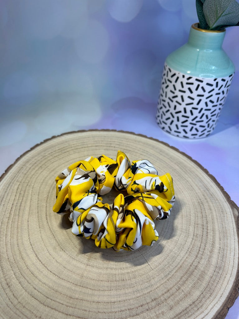 Banana Floral Scrunchie