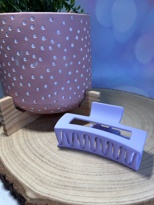 Light Lilac Flat Claw Clip