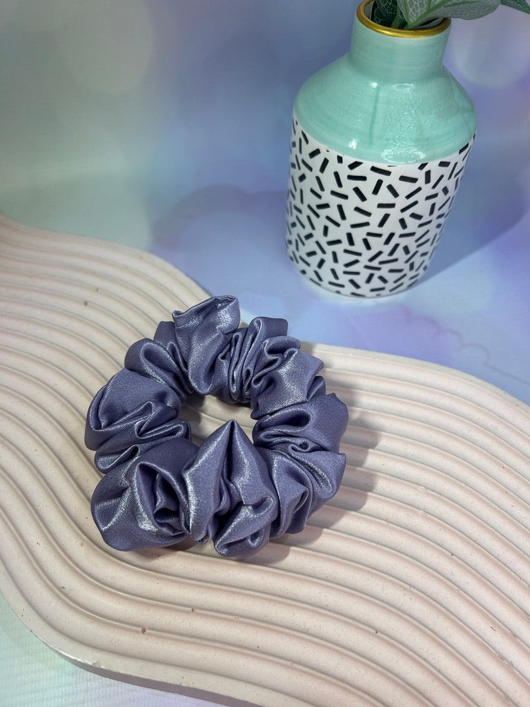 Luxury Lilac Satin Scrunchie