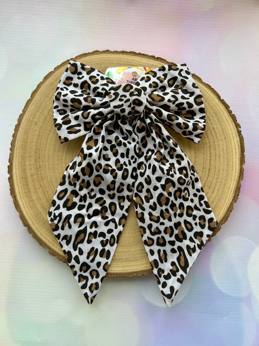 Large Luxury Animal Print Hair Bow
