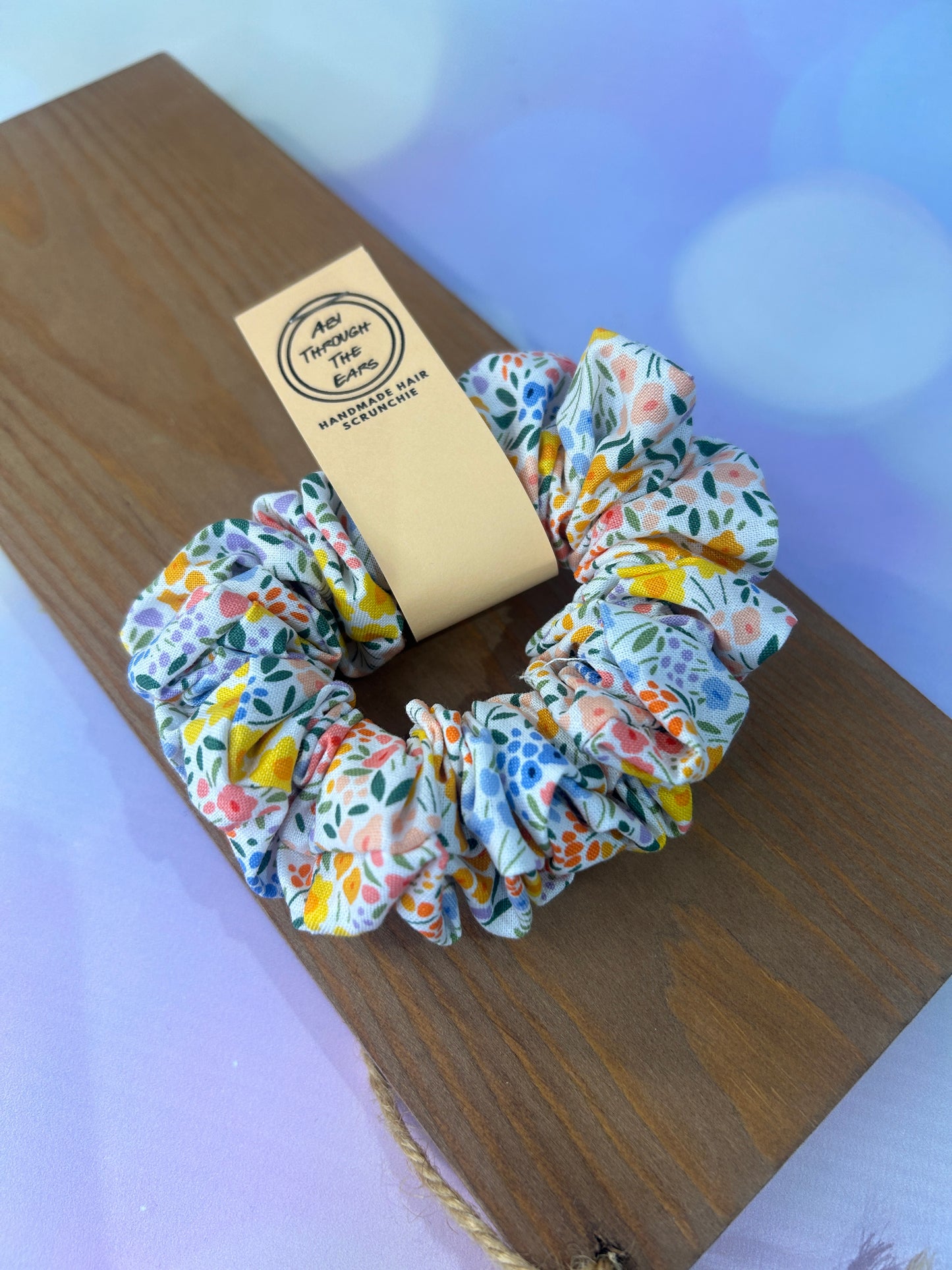 Spring Floral Hair Scrunchie - Limited Edition