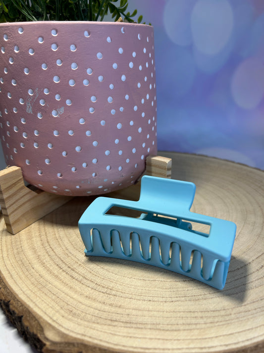Light Blue Flat Claw Clip