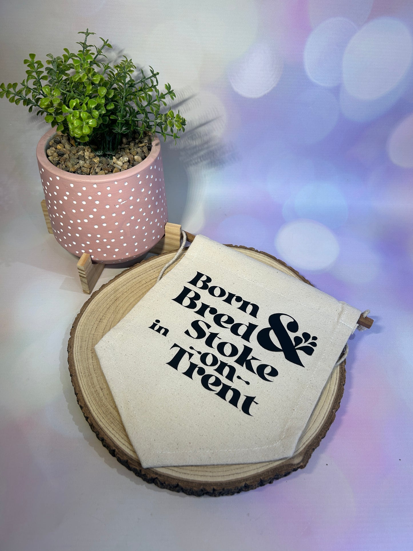 Born and Bred in Stoke on Trent Flag Banner