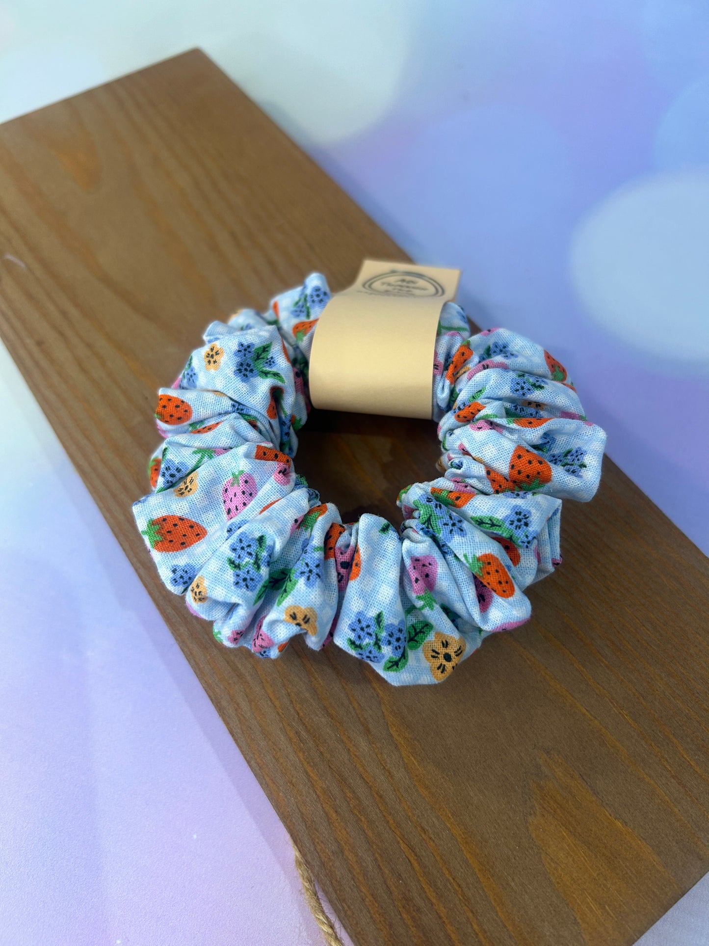 Strawberry Picnic Hair Scrunchie - Limited Edition