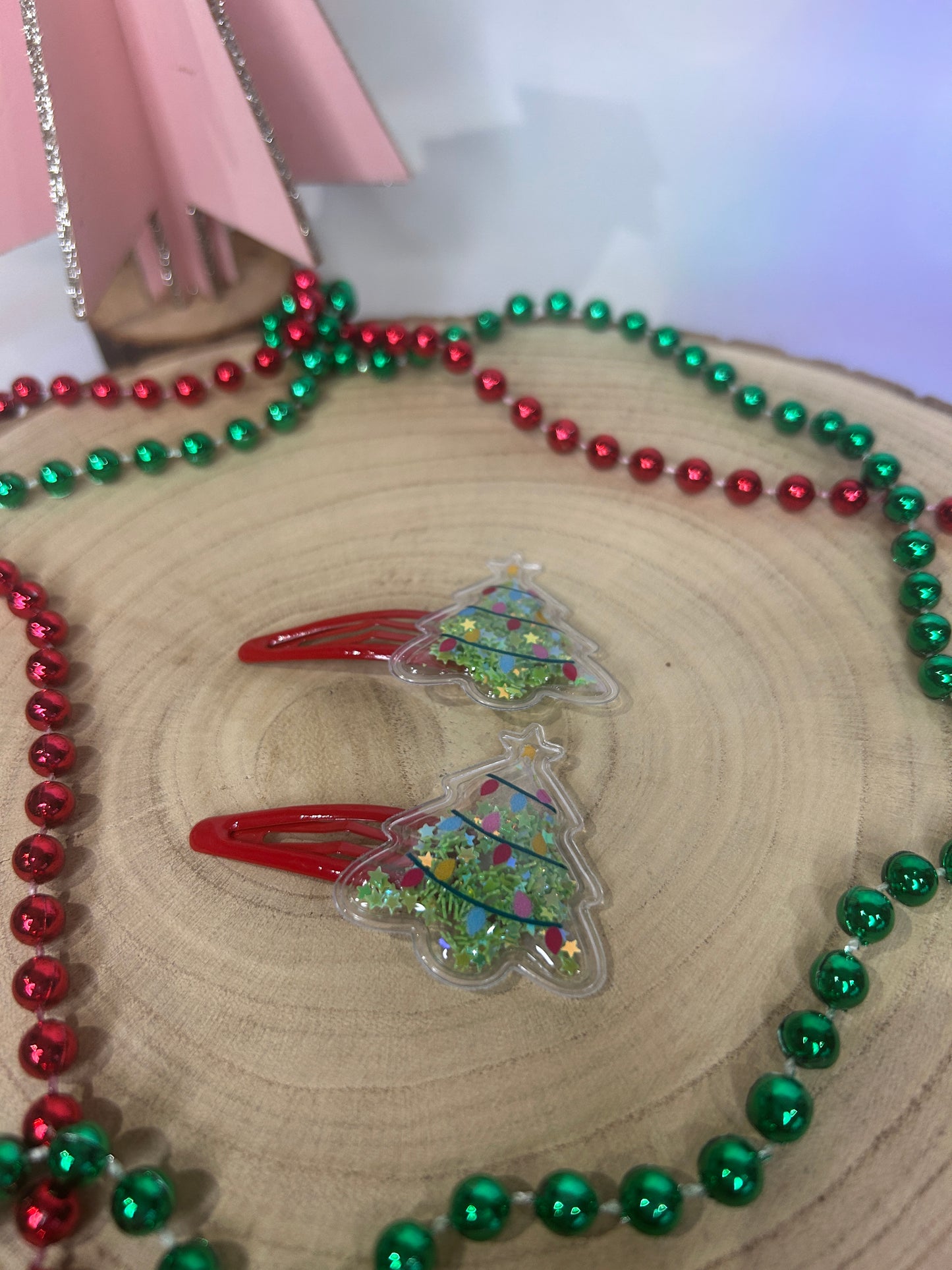 Cute Christmas Tree Hair Slides