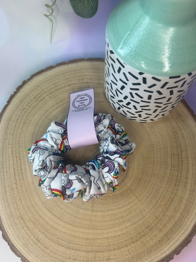 Unicorn Cotton Scrunchie