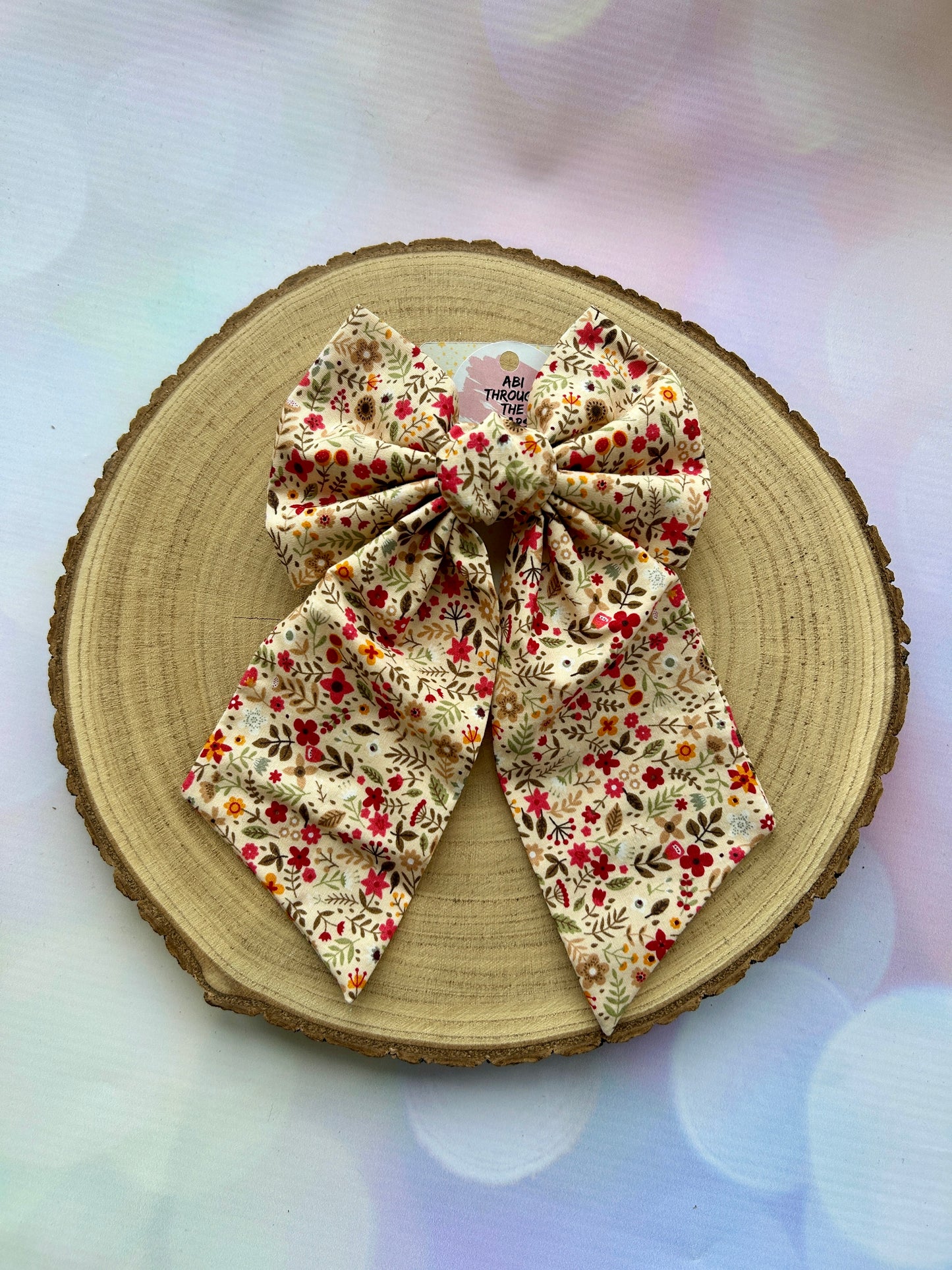 Midi Autumn Floral Hair Bow