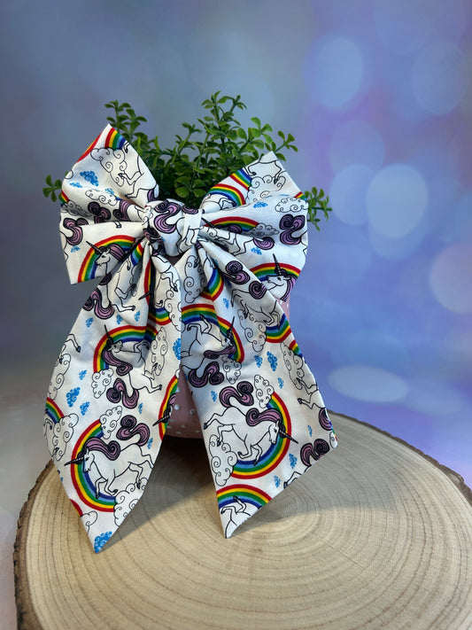 Unicorn Midi Hair Bow