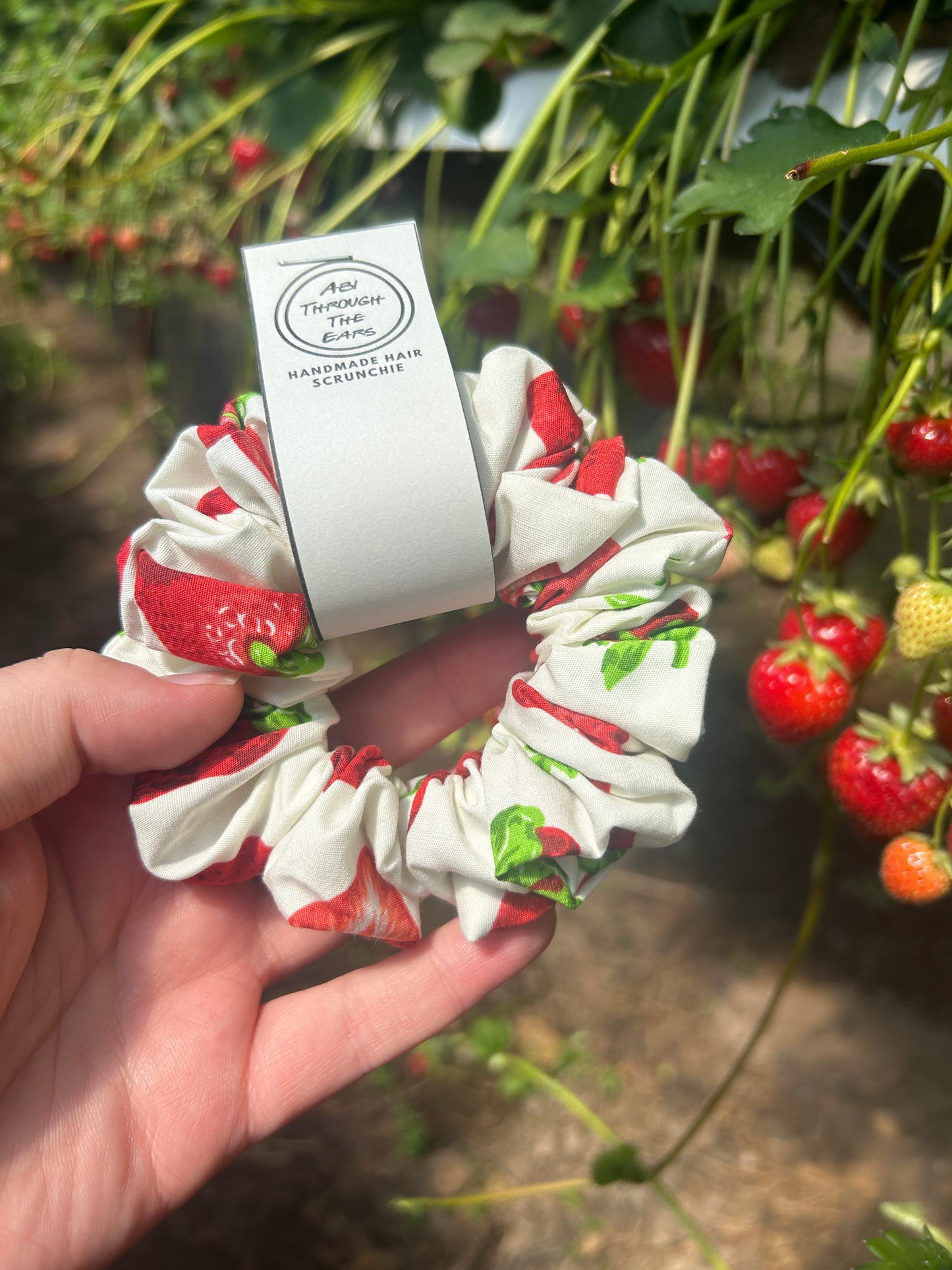 Big Strawberry Scrunchie