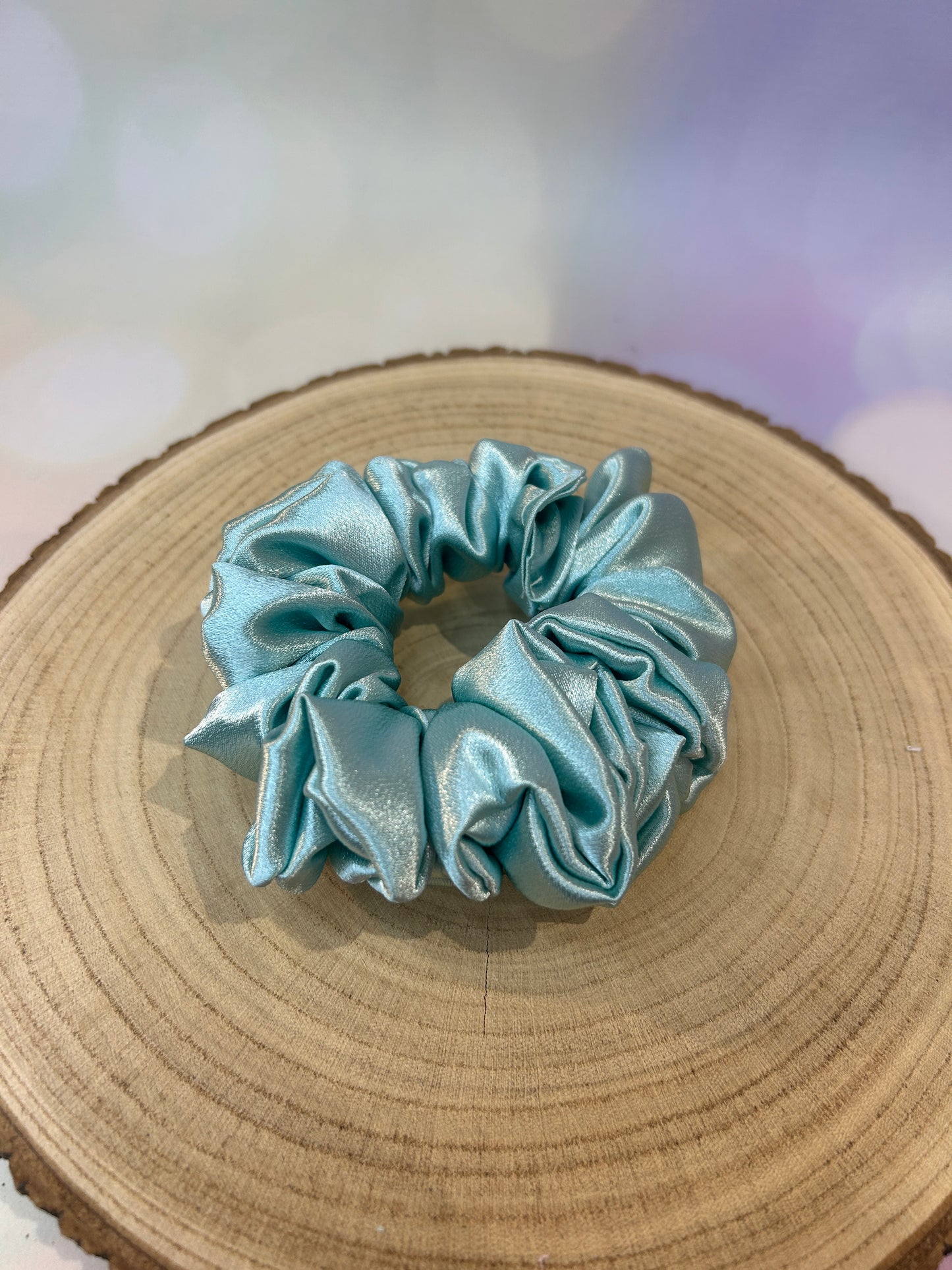 Luxury Spearmint Satin Scrunchie