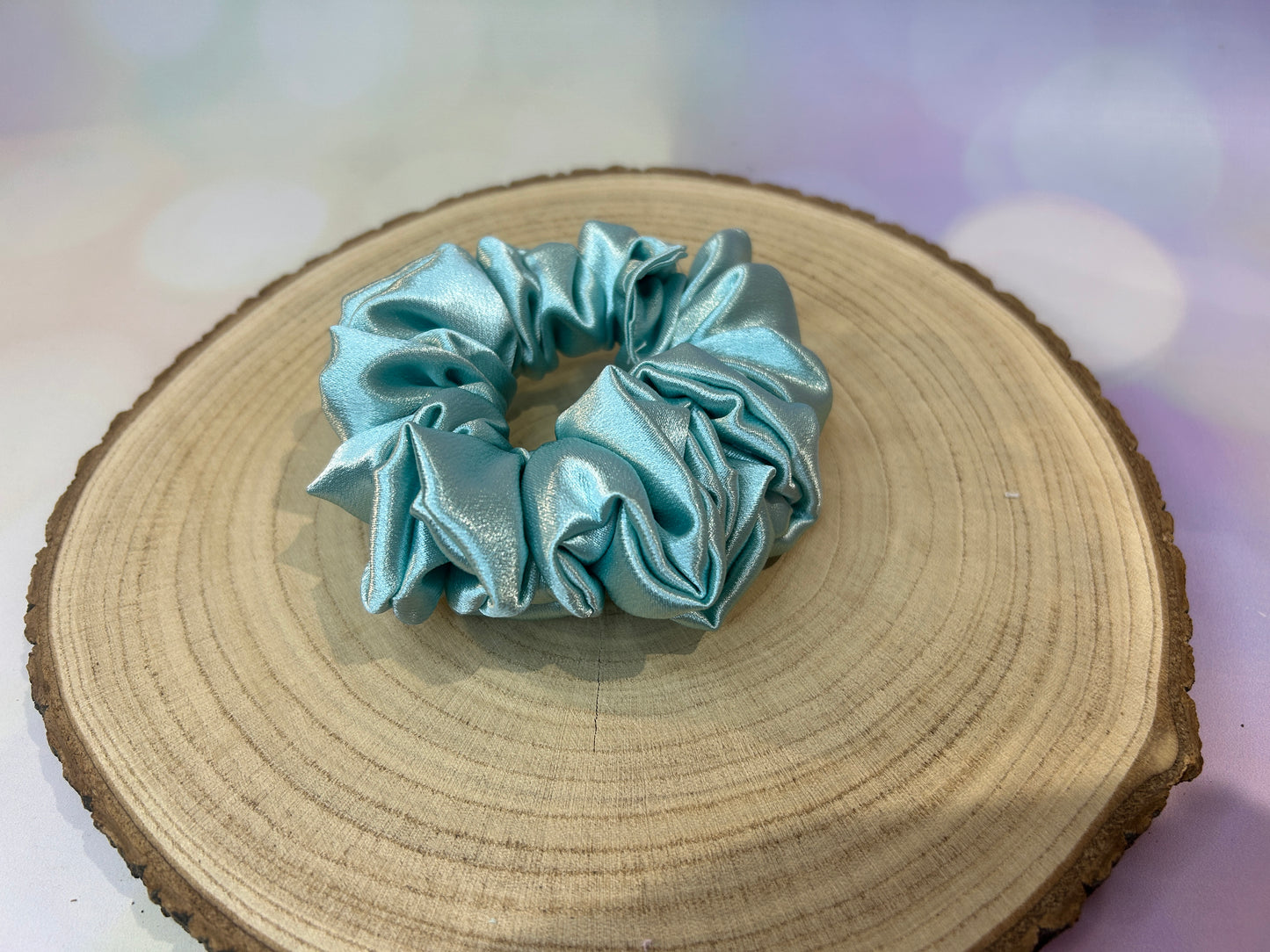 Luxury Spearmint Satin Scrunchie