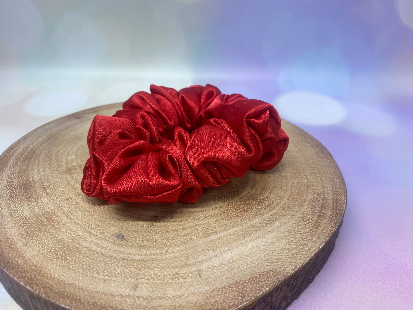 Luxury Red Satin Scrunchie