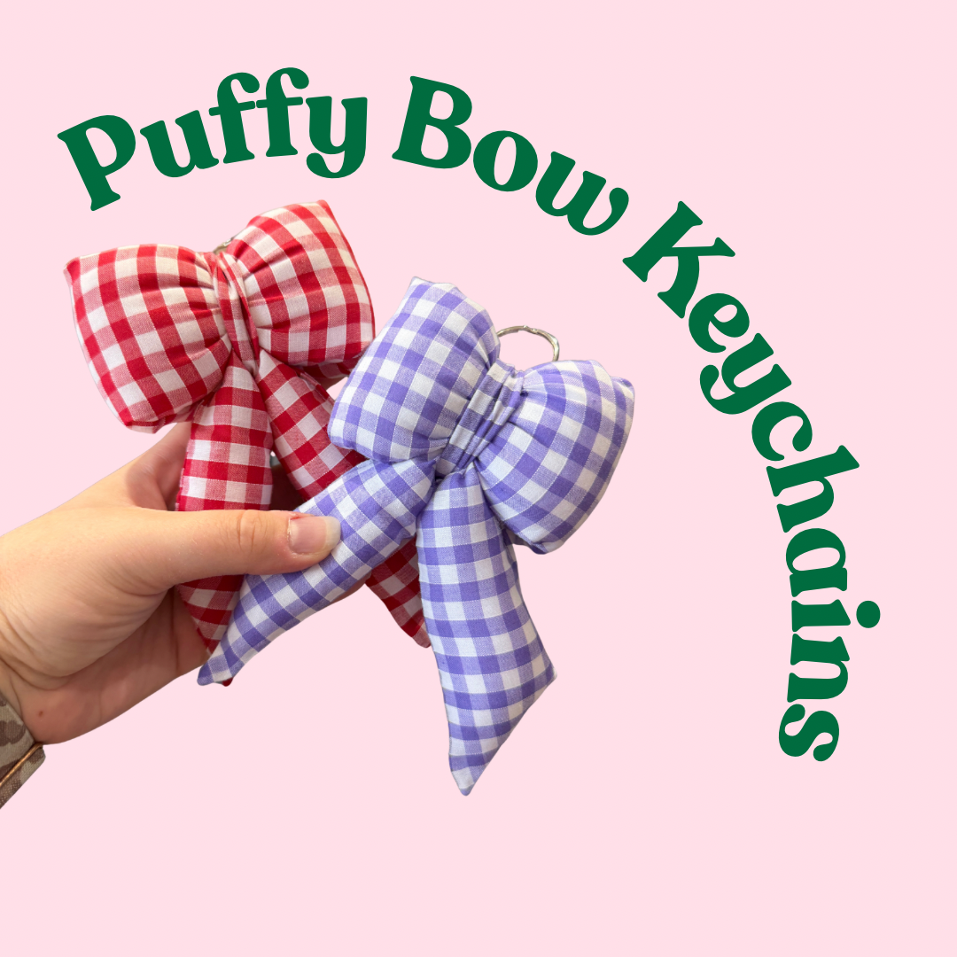 Puffy Bow Keychains