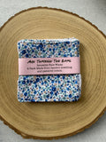 Ditsy Blue Floral Reusable Face Wipes 4 pack