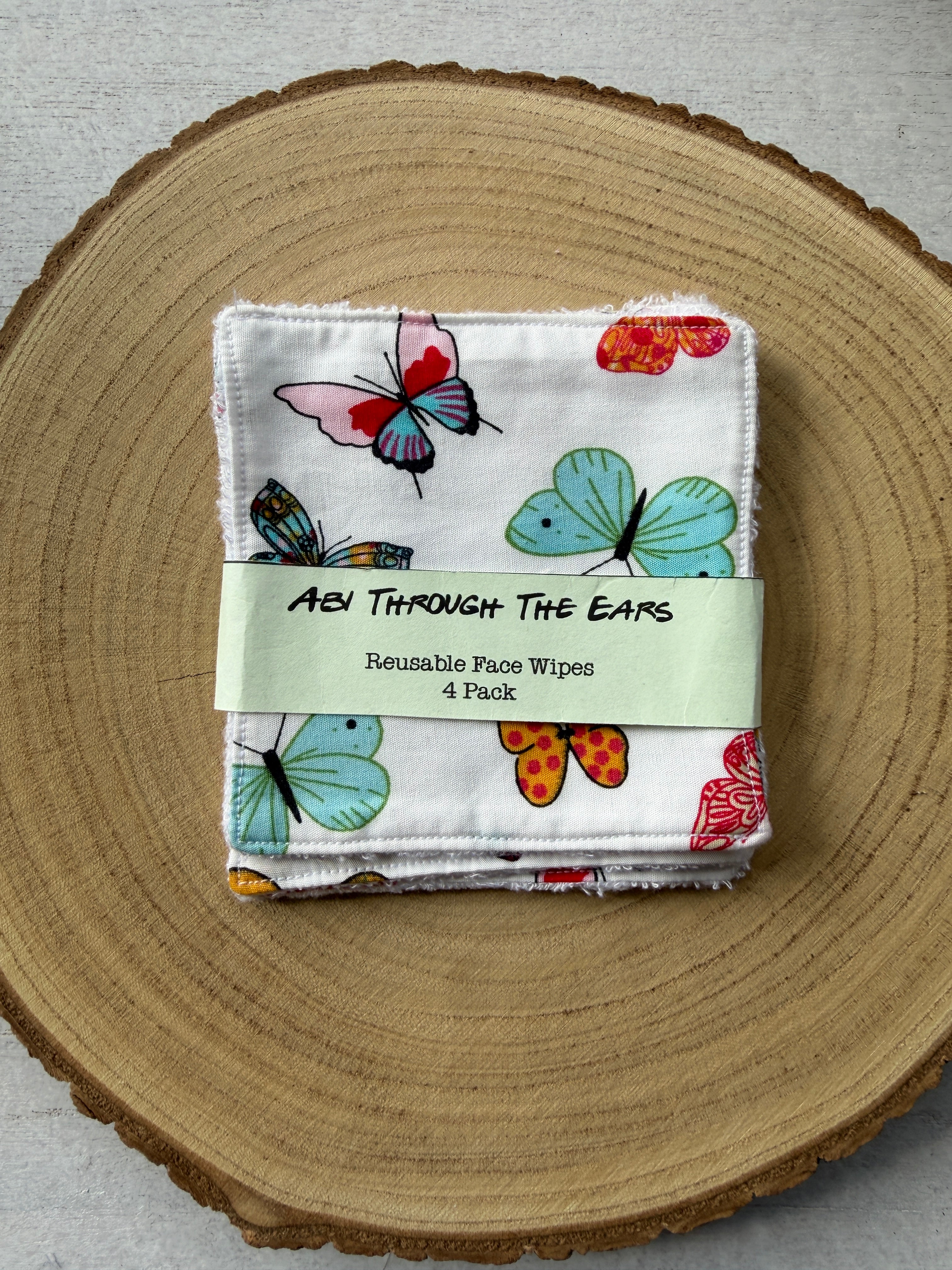 Butterfly Garden Reusable Face Wipes