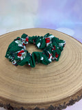 Green Festive Friends Christmas Scrunchie