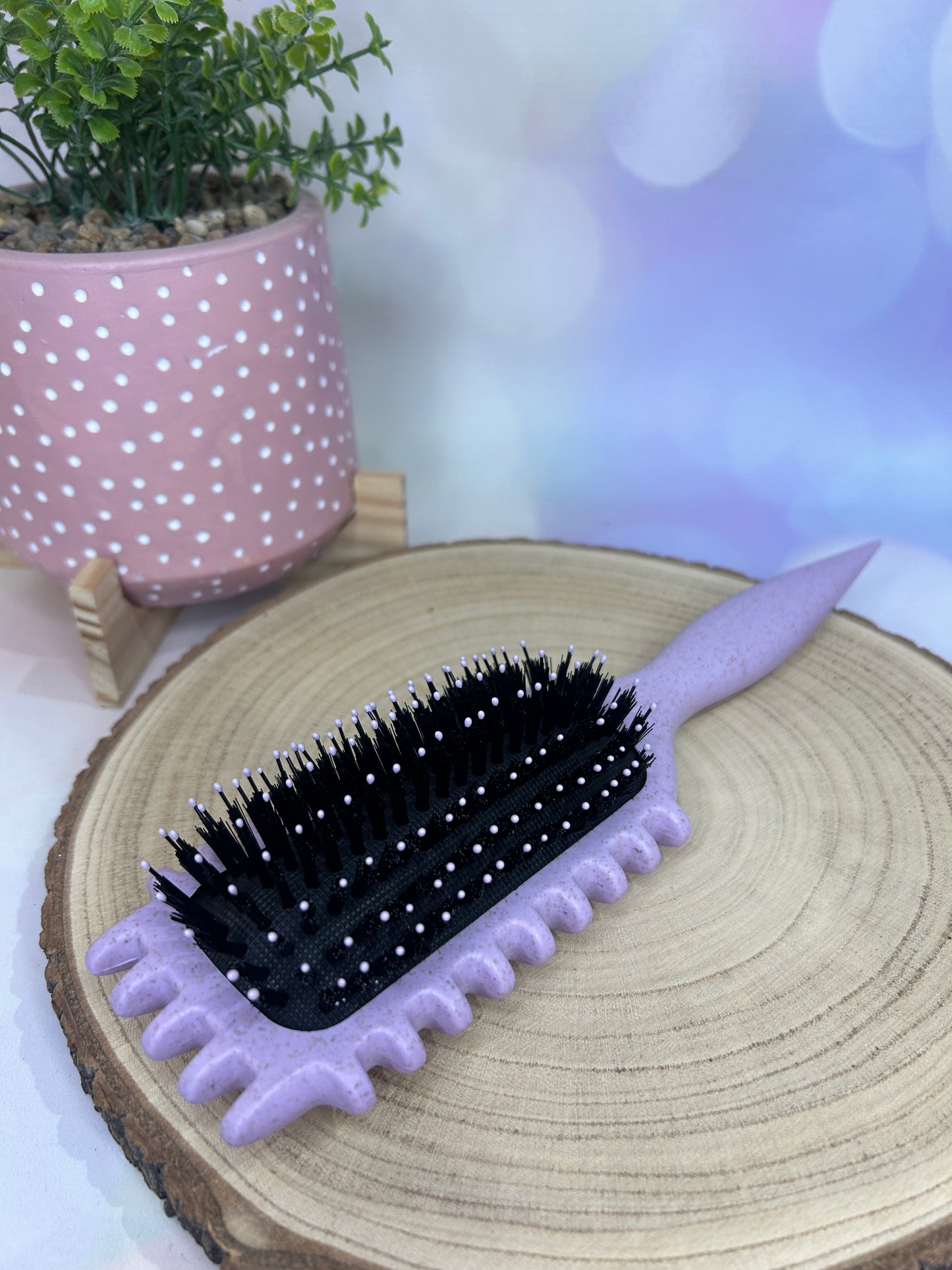 Curly Hair Hair Brush - Lilac