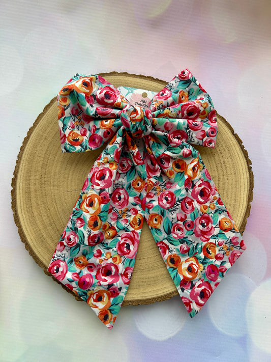 Floral Hair Bow
