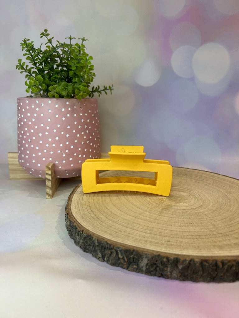 Sunshine Yellow Flat Claw Clip