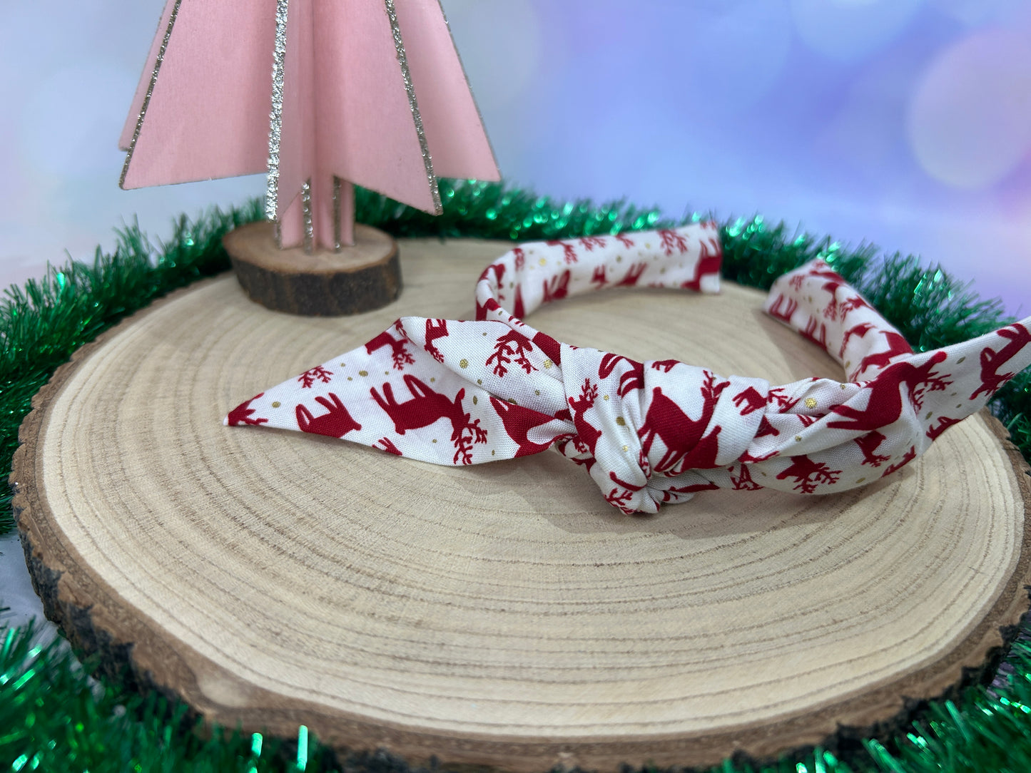 Red Reindeers Knotband