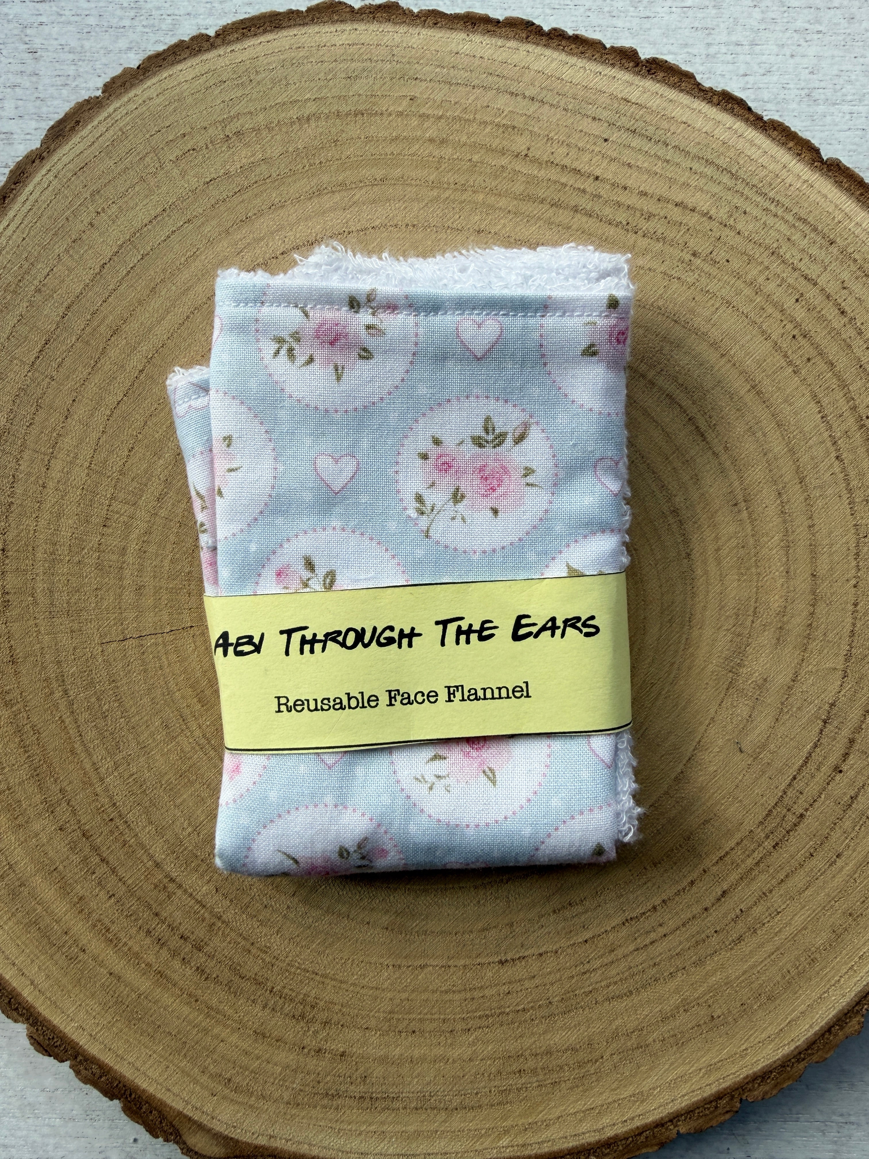 Love Letters Reusable Face Cloth
