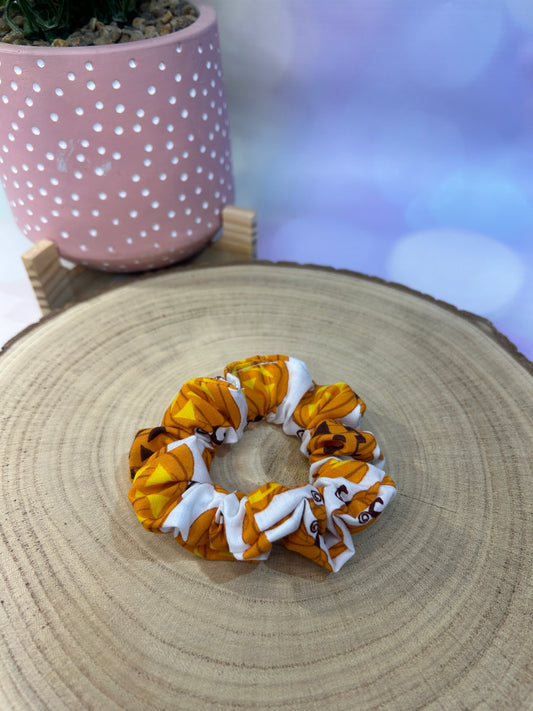 Halloween Pumpkin Cotton Scrunchie