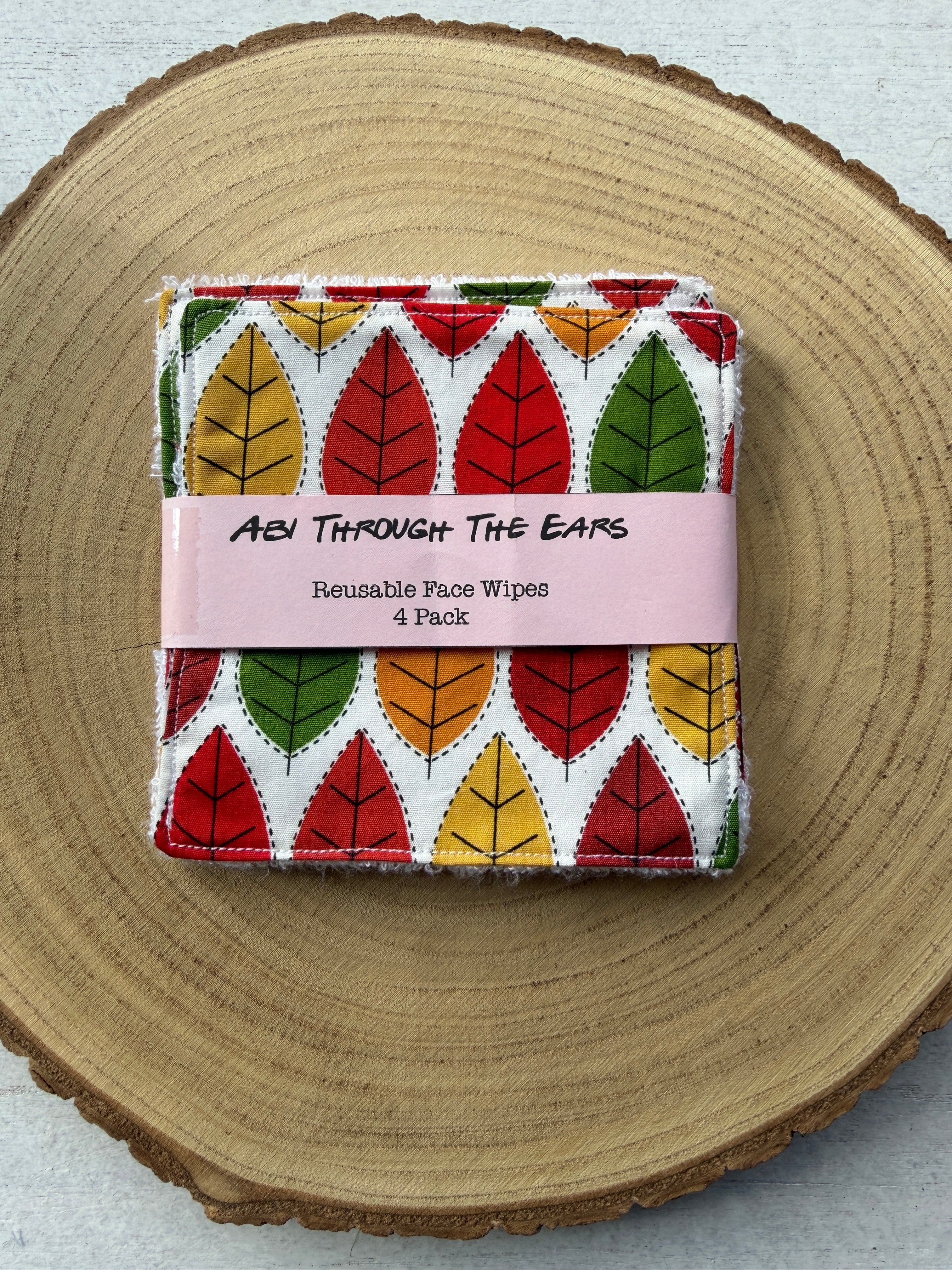 Autumn Leaves Reusable Face Wipes