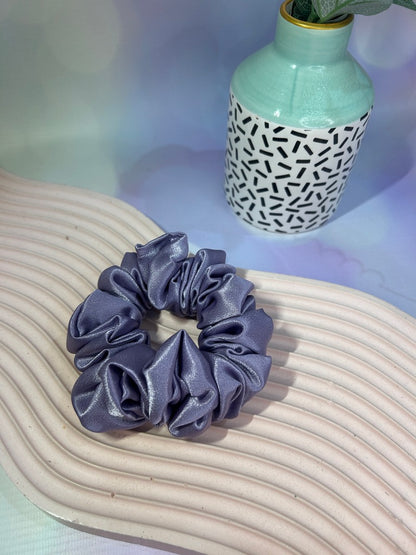 Luxury Lilac Satin Scrunchie