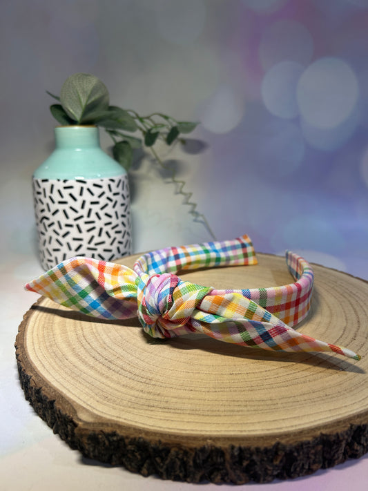 Rainbow Check Knotband