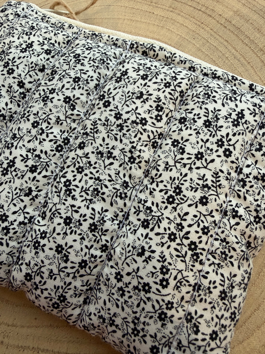 Little Black Blooms Coin Purse