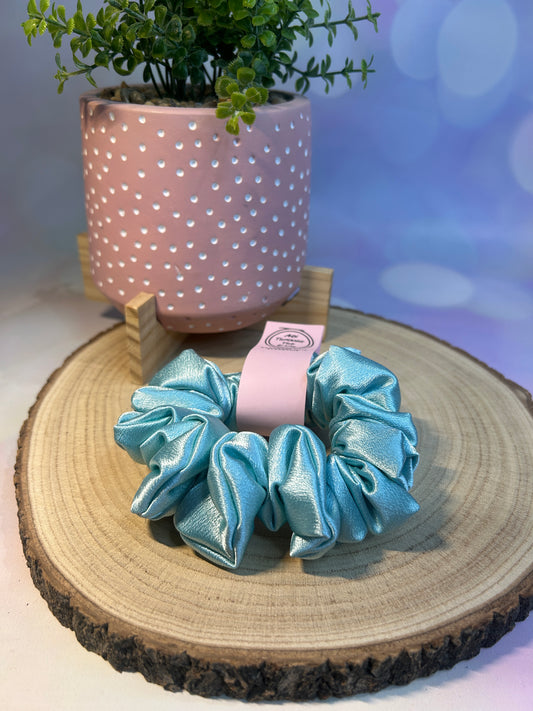 Luxury Spearmint Satin Scrunchie