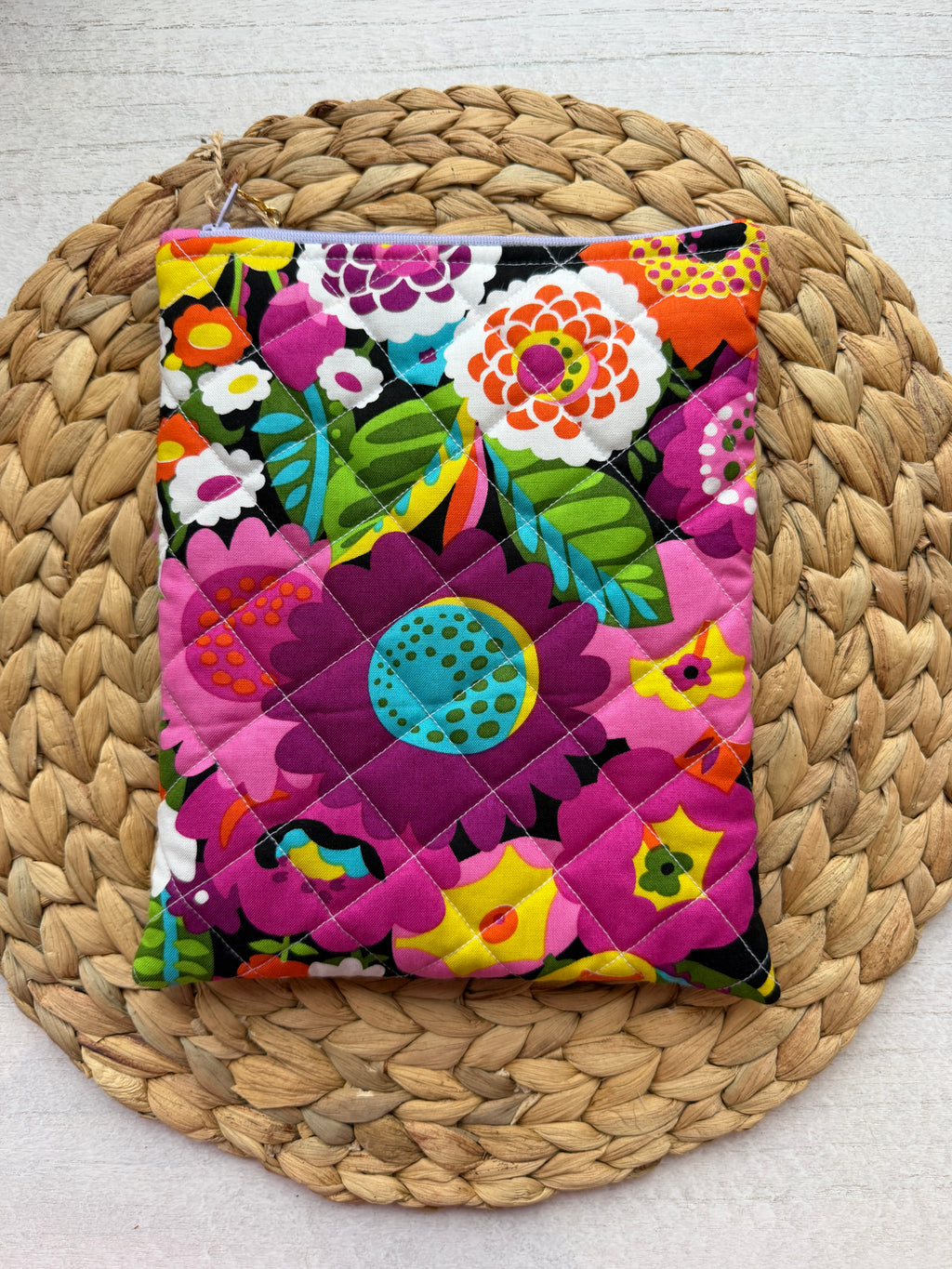 Vera Bradley Purple Book/E-Reader Sleeve