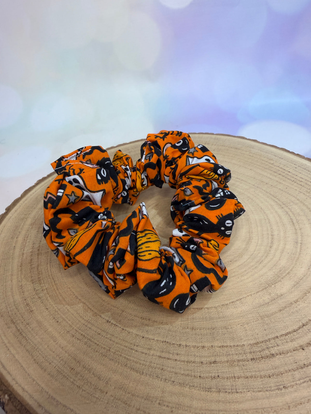 Orange Halloween Scrunchie