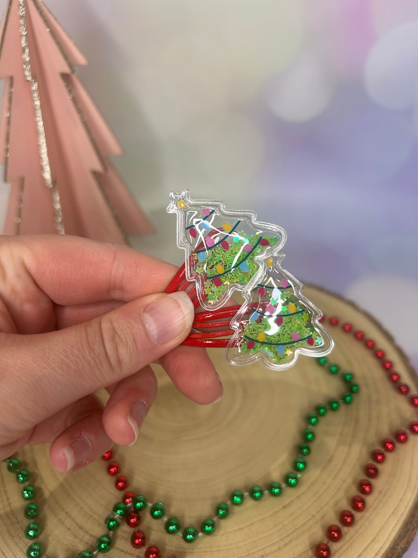 Cute Christmas Tree Hair Slides