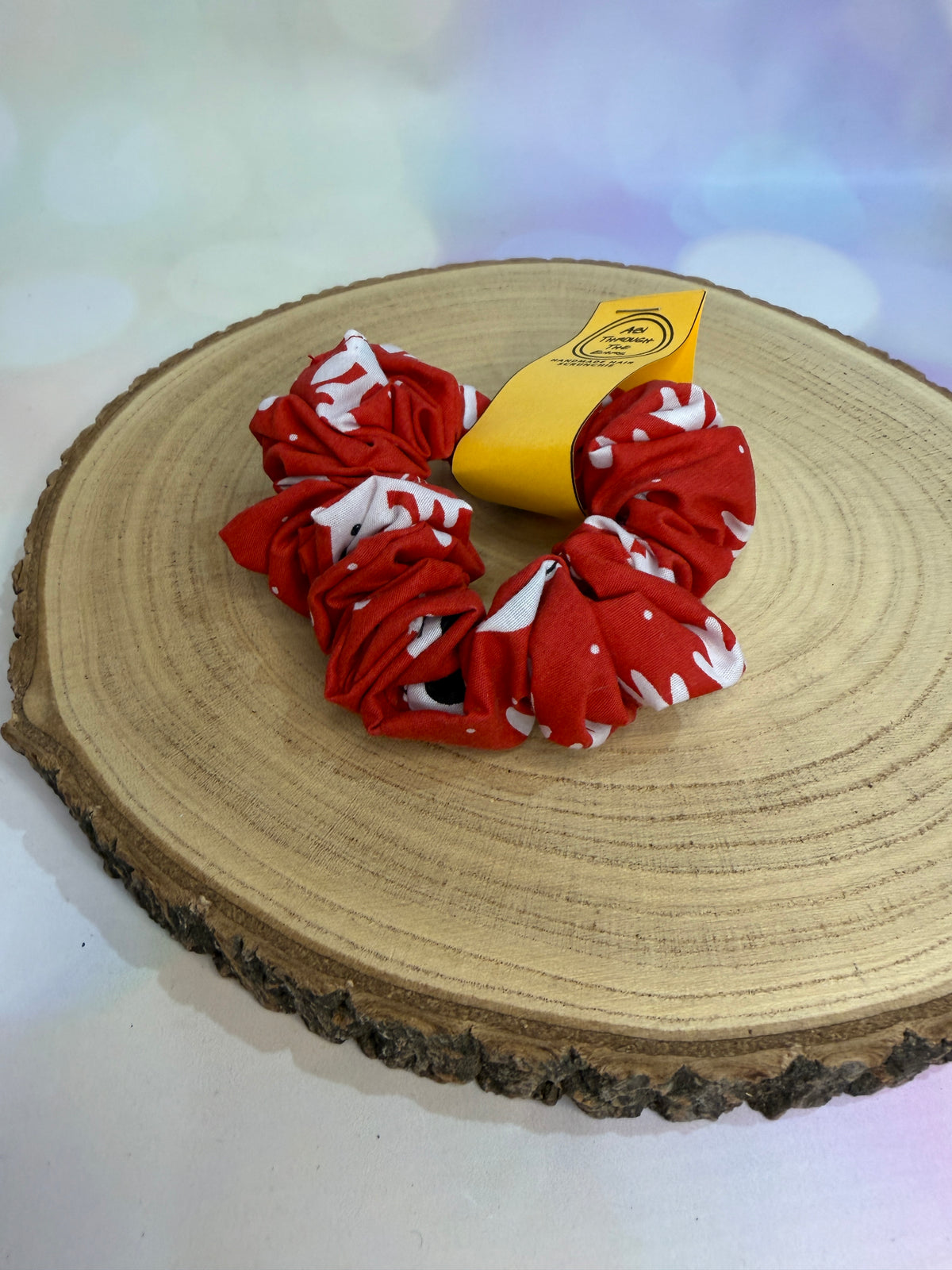 Snowy Reindeer Christmas Scrunchie