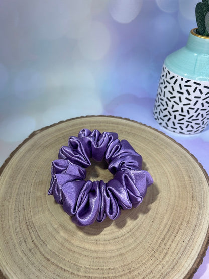 Luxury Grape Satin Scrunchie