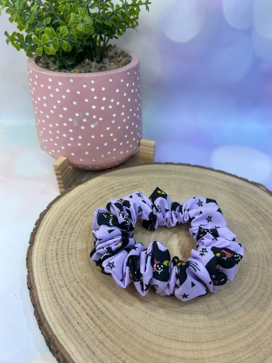 Halloween Spooky Cats Cotton Scrunchie