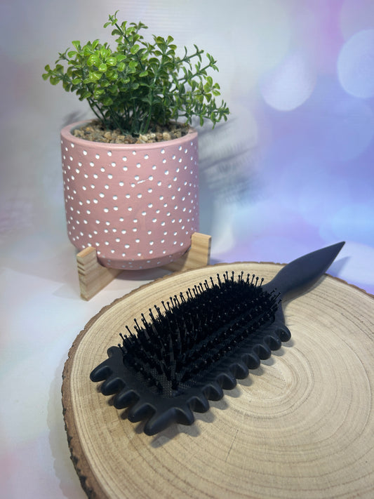 Curly Hair Hair Brush - Black