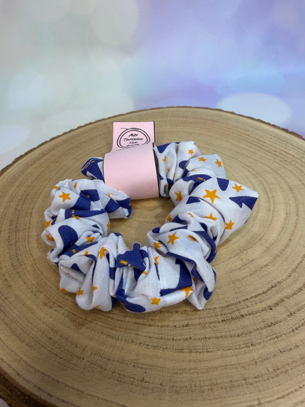 White Witches Hat Halloween Scrunchie