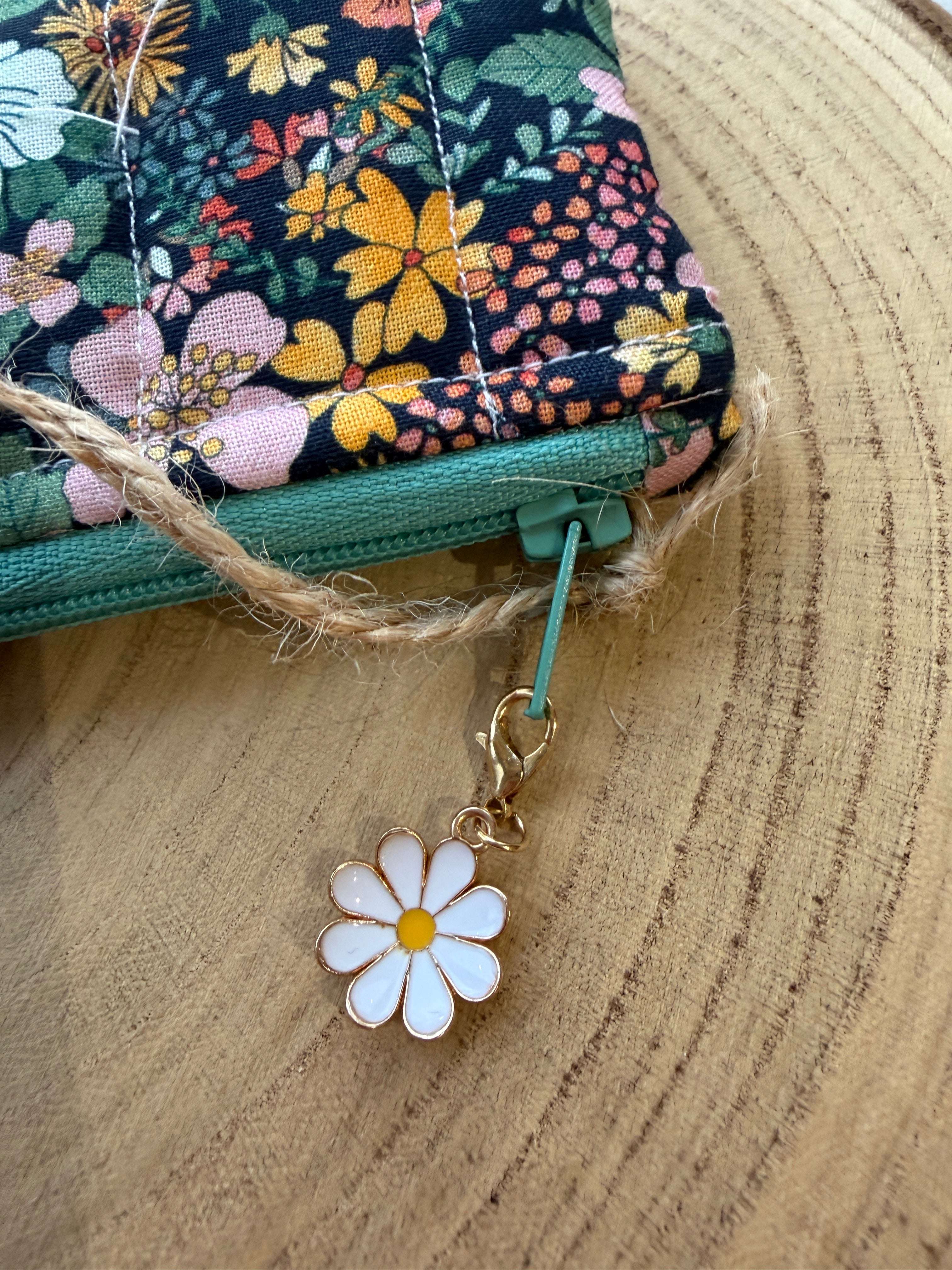 Navy Wildflower Slimline Pencil Case