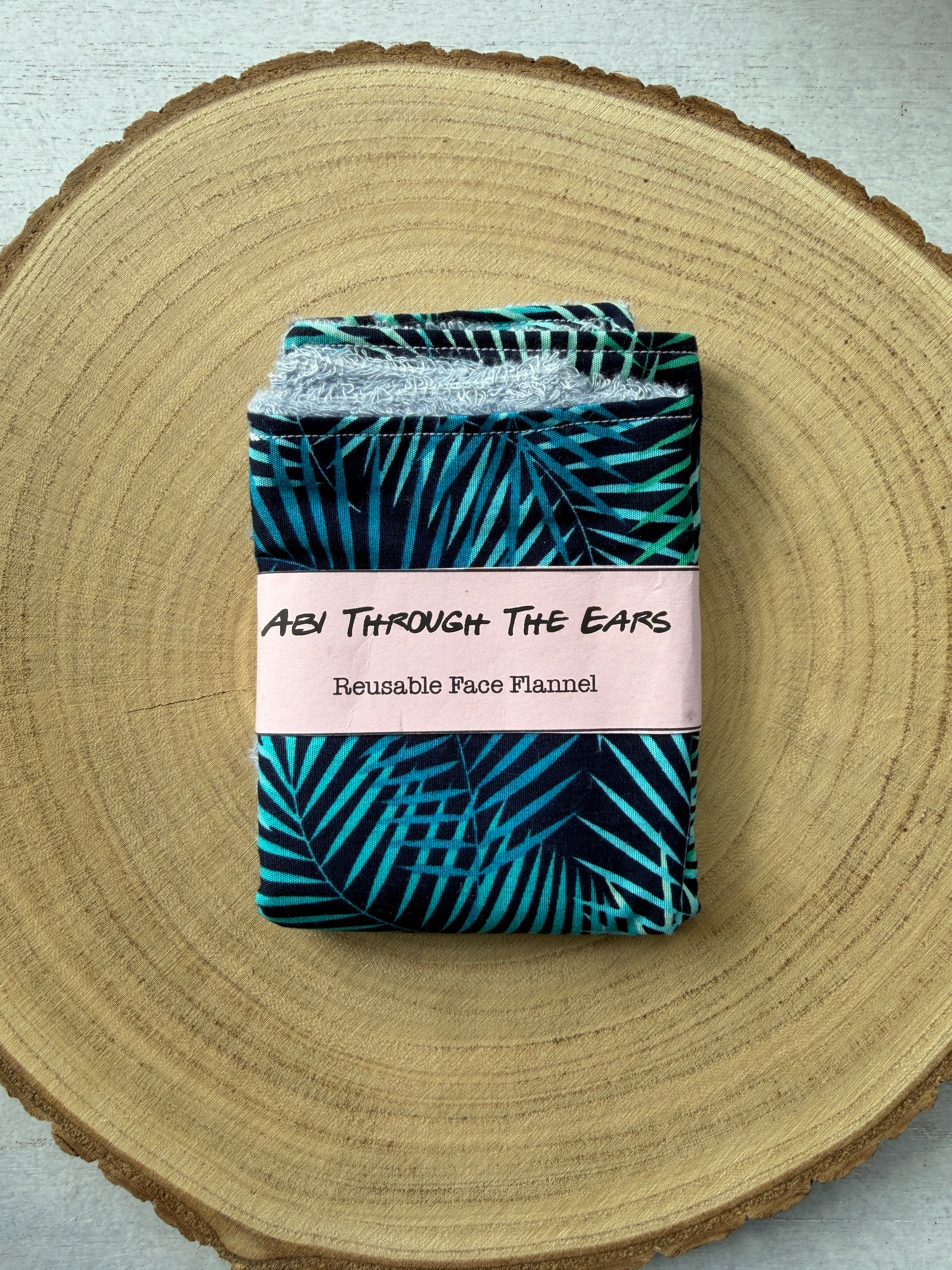 Tropical Leaves Reusable Face Cloth