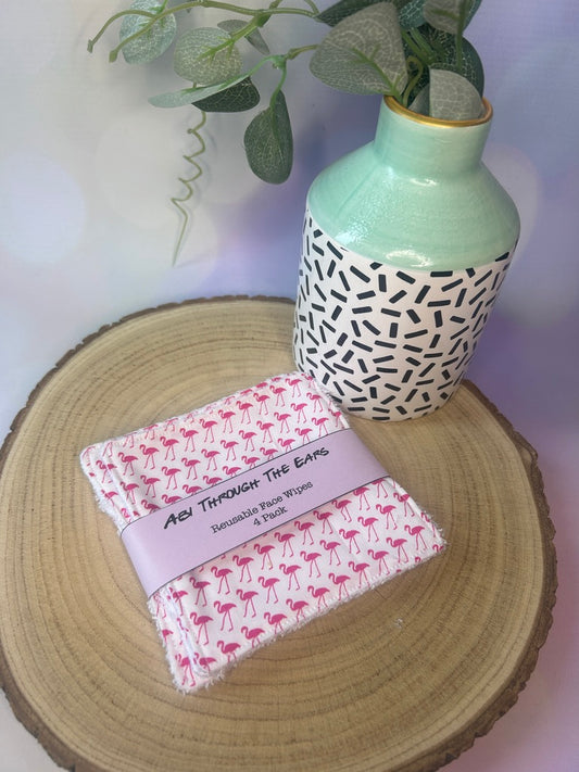 Pink Flamingo Face Wipes Pack