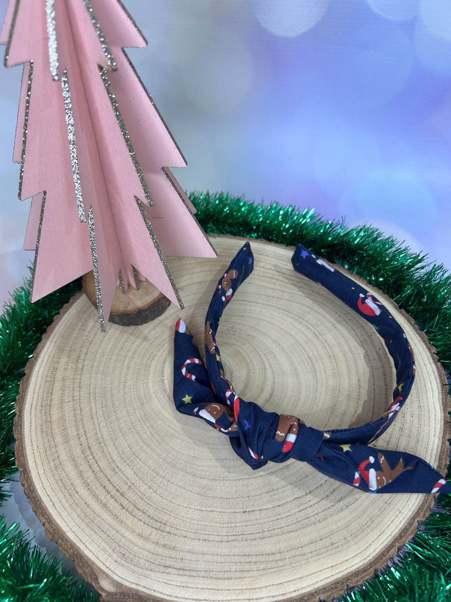 Navy Festive Treats Knotband