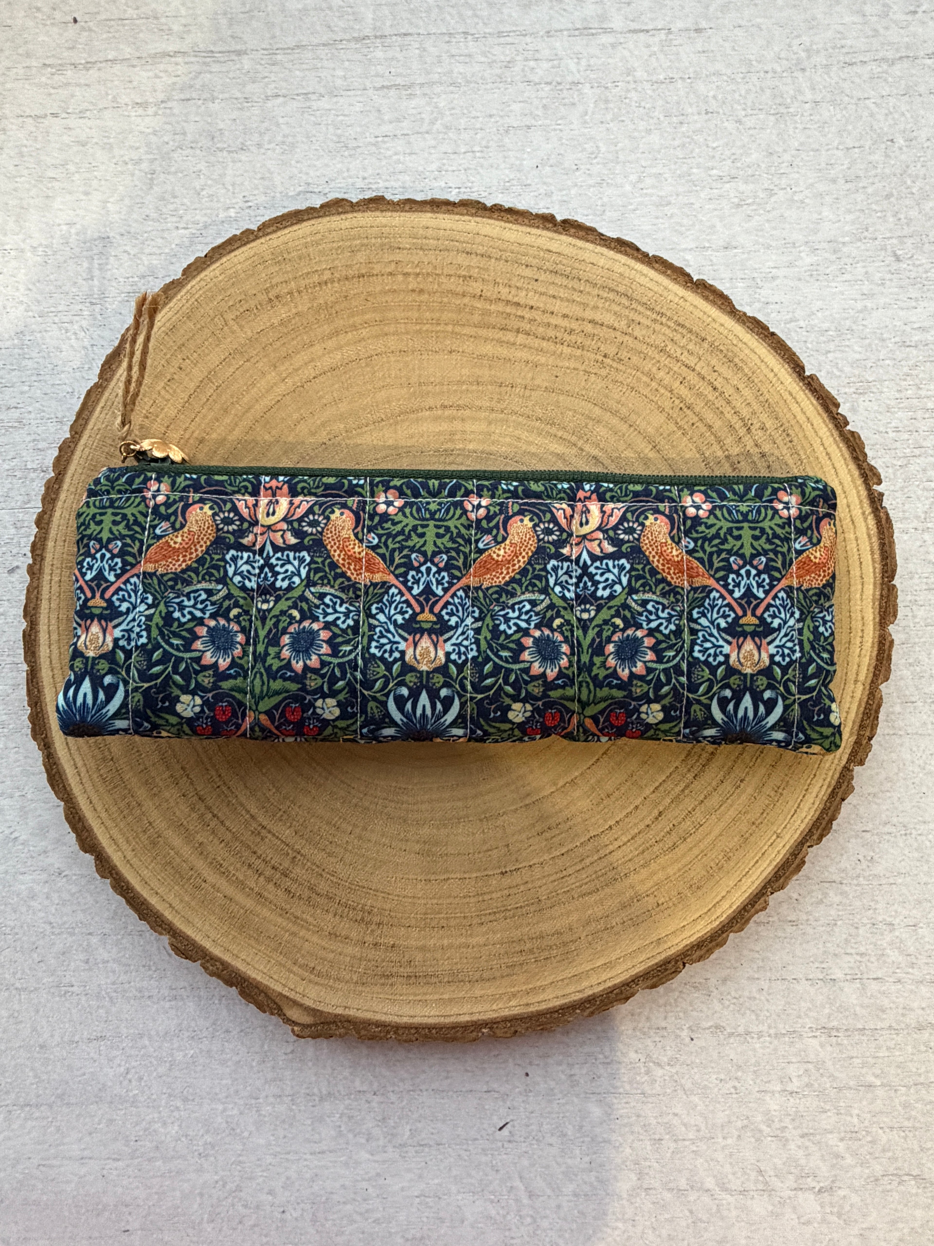 Strawberry Thief Slimline Pencil Case