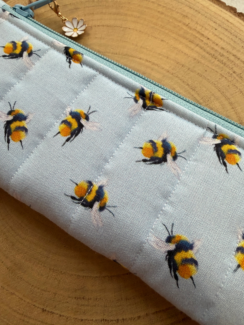Bumblebee Blue Slimline Pencil Case