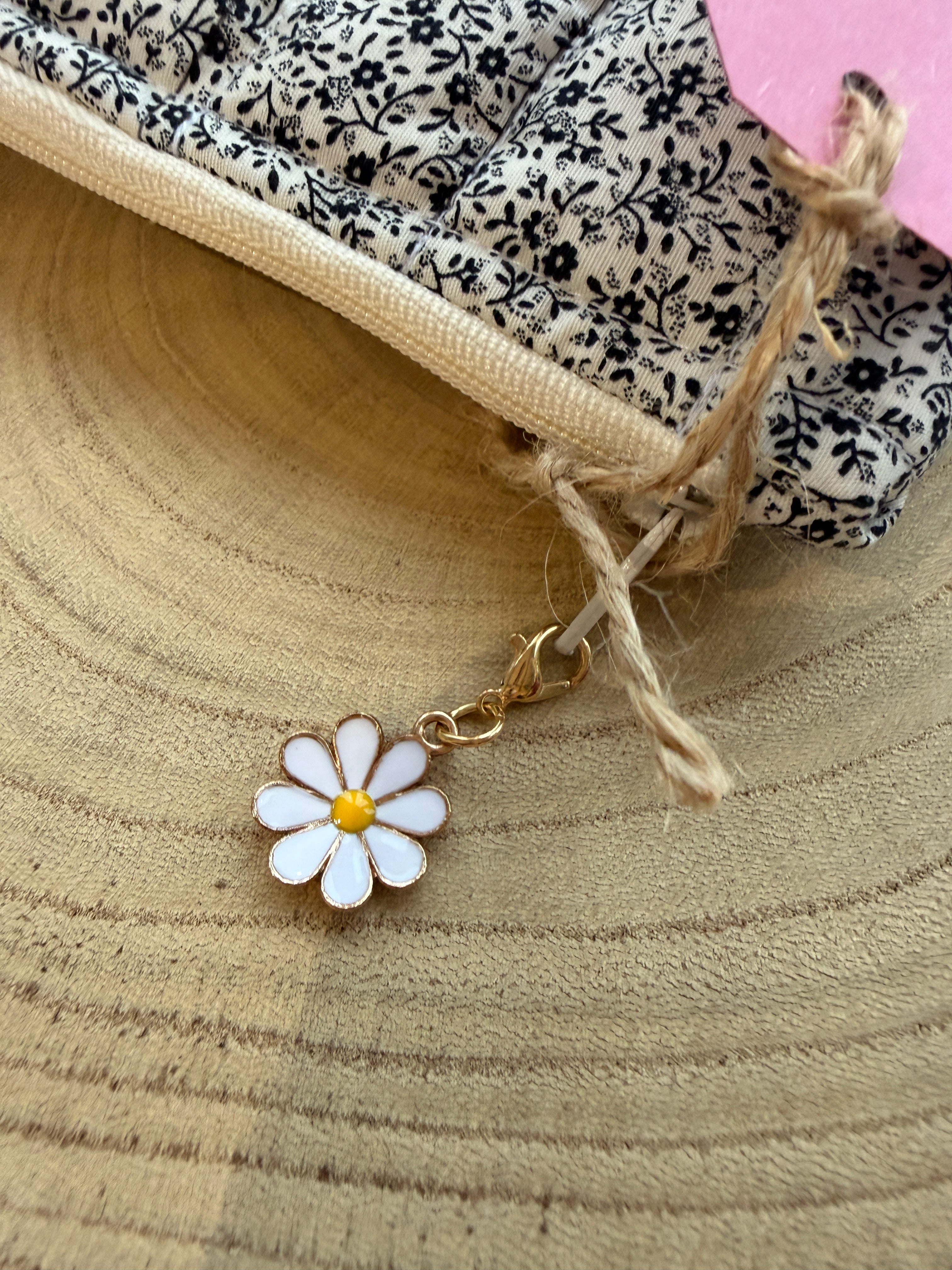 Little Black Blooms Coin Purse