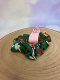 Green Festivities Christmas Scrunchie