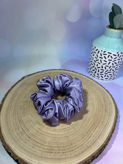Luxury Lilac Satin Scrunchie
