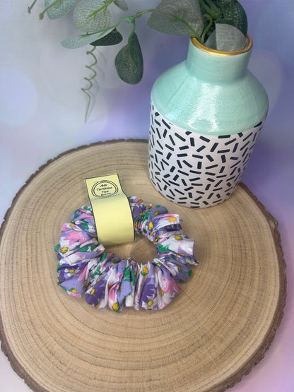Big Lilac Daisy Scrunchie